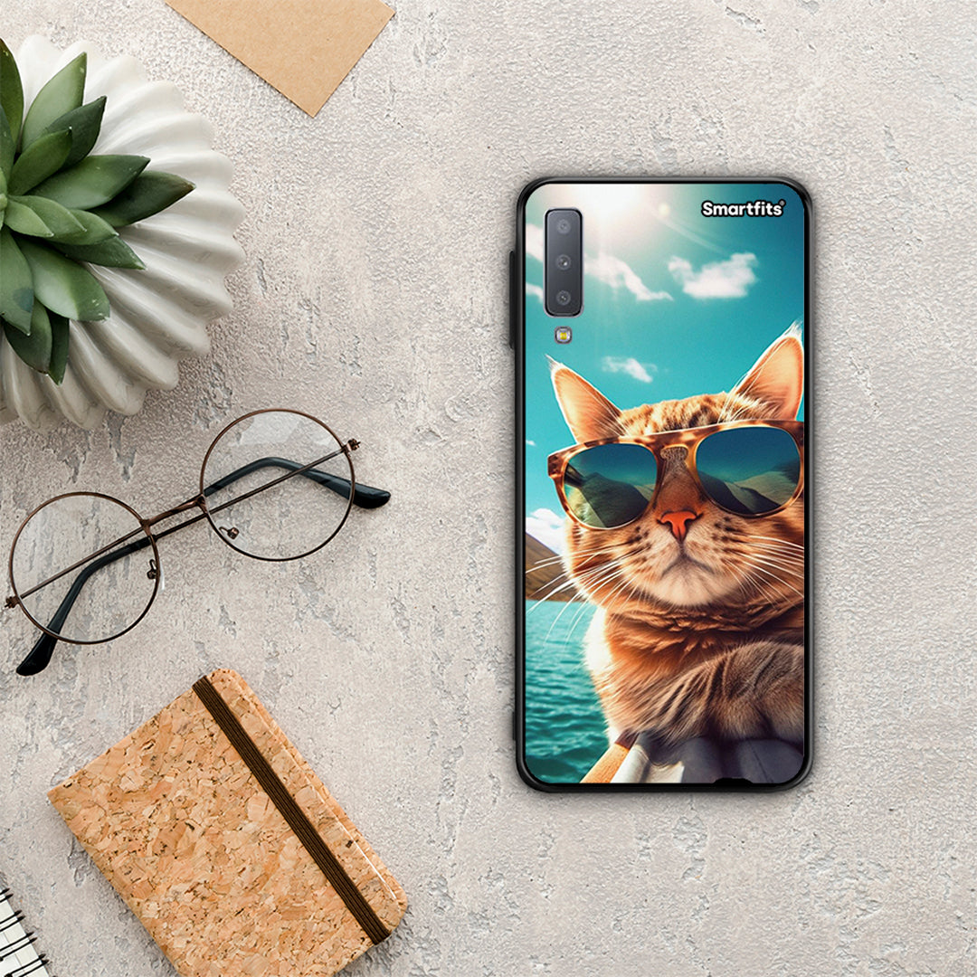Summer Cat - Samsung Galaxy A7 2018 θήκη