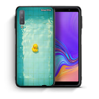 Thumbnail for Θήκη Samsung A7 2018 Yellow Duck από τη Smartfits με σχέδιο στο πίσω μέρος και μαύρο περίβλημα | Samsung A7 2018 Yellow Duck case with colorful back and black bezels