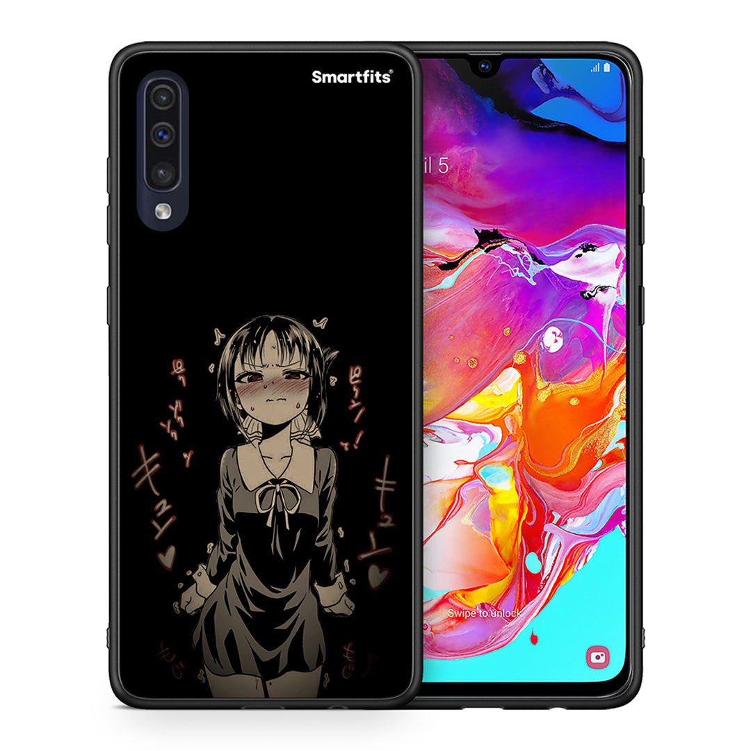 Θήκη Samsung A70 Anime Girl από τη Smartfits με σχέδιο στο πίσω μέρος και μαύρο περίβλημα | Samsung A70 Anime Girl case with colorful back and black bezels