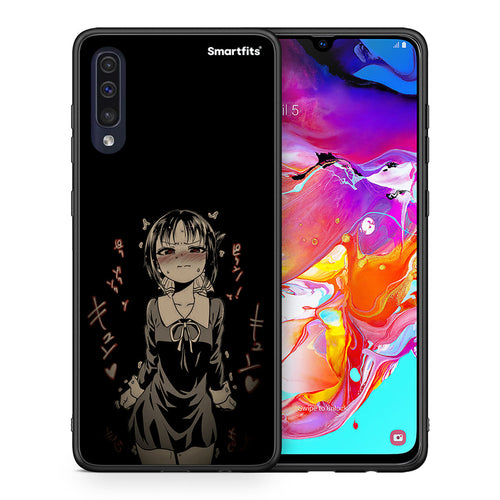 Θήκη Samsung A70 Anime Girl από τη Smartfits με σχέδιο στο πίσω μέρος και μαύρο περίβλημα | Samsung A70 Anime Girl case with colorful back and black bezels
