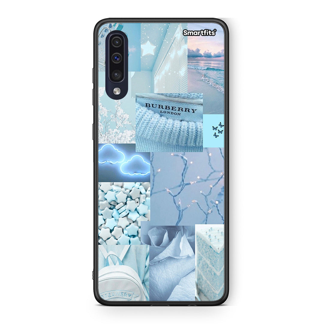 Samsung A70 Ciel Aesthetic Collage θήκη από τη Smartfits με σχέδιο στο πίσω μέρος και μαύρο περίβλημα | Smartphone case with colorful back and black bezels by Smartfits