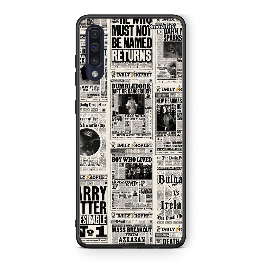 Samsung A70 Harry Paper θήκη από τη Smartfits με σχέδιο στο πίσω μέρος και μαύρο περίβλημα | Smartphone case with colorful back and black bezels by Smartfits