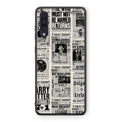 Samsung A70 Harry Paper θήκη από τη Smartfits με σχέδιο στο πίσω μέρος και μαύρο περίβλημα | Smartphone case with colorful back and black bezels by Smartfits