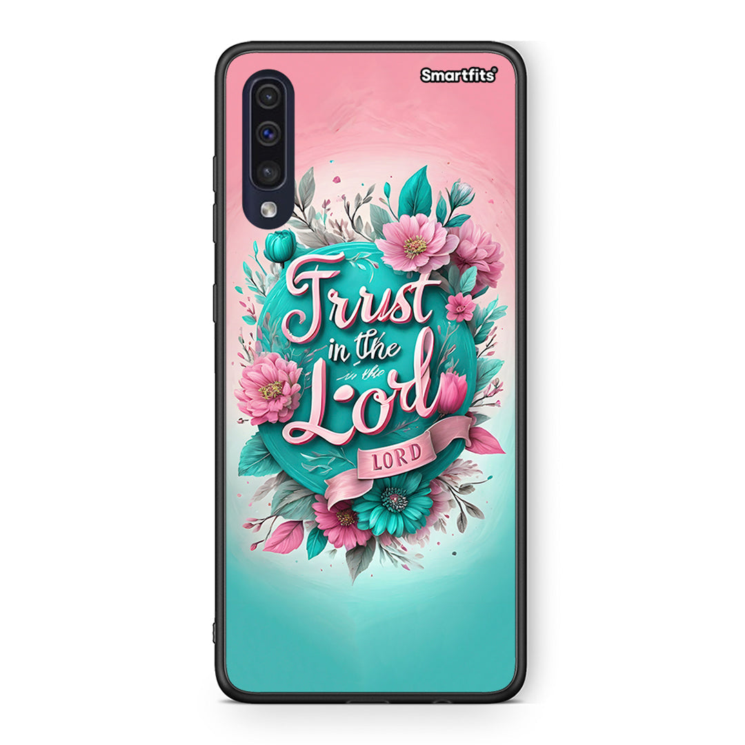 Samsung A70 Lord Trust θήκη από τη Smartfits με σχέδιο στο πίσω μέρος και μαύρο περίβλημα | Smartphone case with colorful back and black bezels by Smartfits