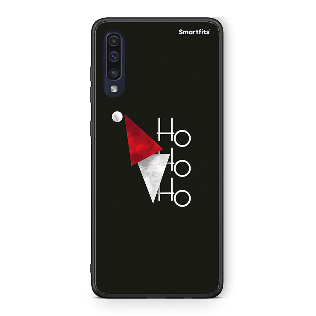 Samsung A70 Minimal Christmas θήκη από τη Smartfits με σχέδιο στο πίσω μέρος και μαύρο περίβλημα | Smartphone case with colorful back and black bezels by Smartfits