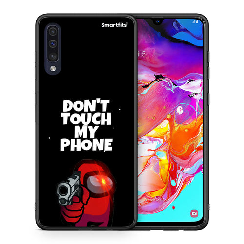 Θήκη Samsung A70 My Phone από τη Smartfits με σχέδιο στο πίσω μέρος και μαύρο περίβλημα | Samsung A70 My Phone case with colorful back and black bezels