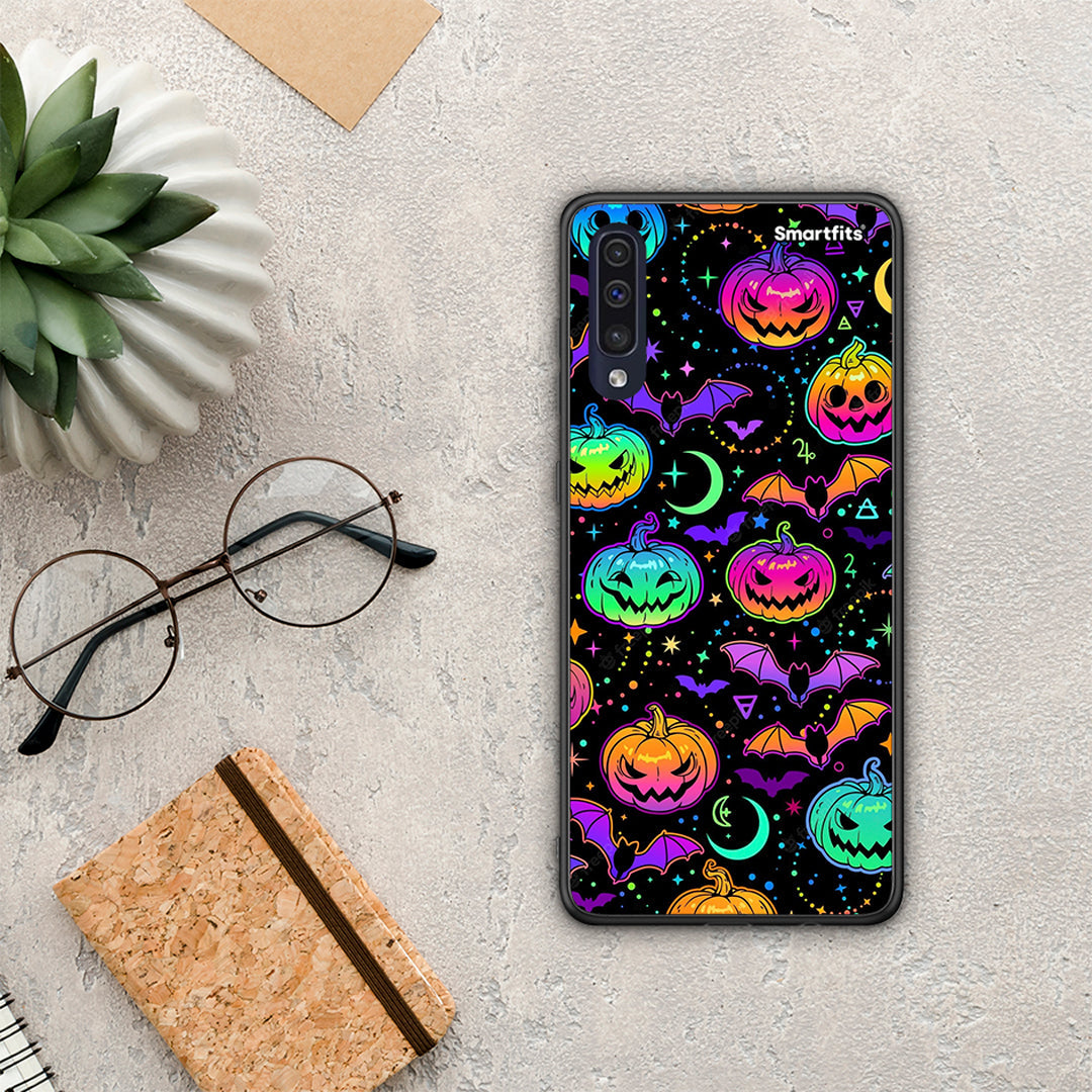Neon Halloween - Samsung Galaxy A70 θήκη