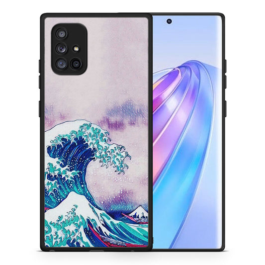 Θήκη Samsung Galaxy A71 5G Blue Waves από τη Smartfits με σχέδιο στο πίσω μέρος και μαύρο περίβλημα | Samsung Galaxy A71 5G Blue Waves case with colorful back and black bezels