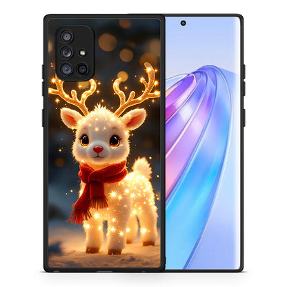 Θήκη Samsung Galaxy A71 5G Christmas Cutie από τη Smartfits με σχέδιο στο πίσω μέρος και μαύρο περίβλημα | Samsung Galaxy A71 5G Christmas Cutie case with colorful back and black bezels