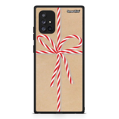 Samsung Galaxy A71 5G Christmas Gift θήκη από τη Smartfits με σχέδιο στο πίσω μέρος και μαύρο περίβλημα | Smartphone case with colorful back and black bezels by Smartfits
