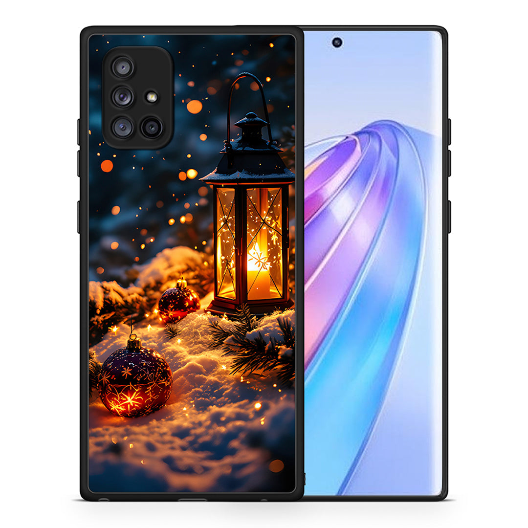 Θήκη Samsung Galaxy A71 5G Christmas Ornaments από τη Smartfits με σχέδιο στο πίσω μέρος και μαύρο περίβλημα | Samsung Galaxy A71 5G Christmas Ornaments case with colorful back and black bezels