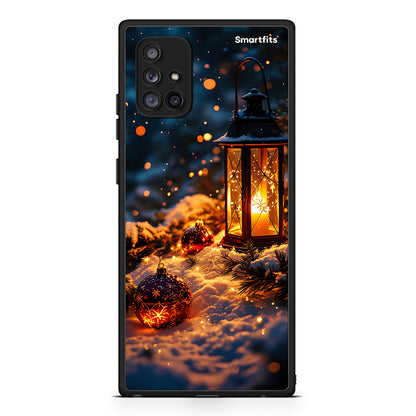 Samsung Galaxy A71 5G Christmas Ornaments θήκη από τη Smartfits με σχέδιο στο πίσω μέρος και μαύρο περίβλημα | Smartphone case with colorful back and black bezels by Smartfits