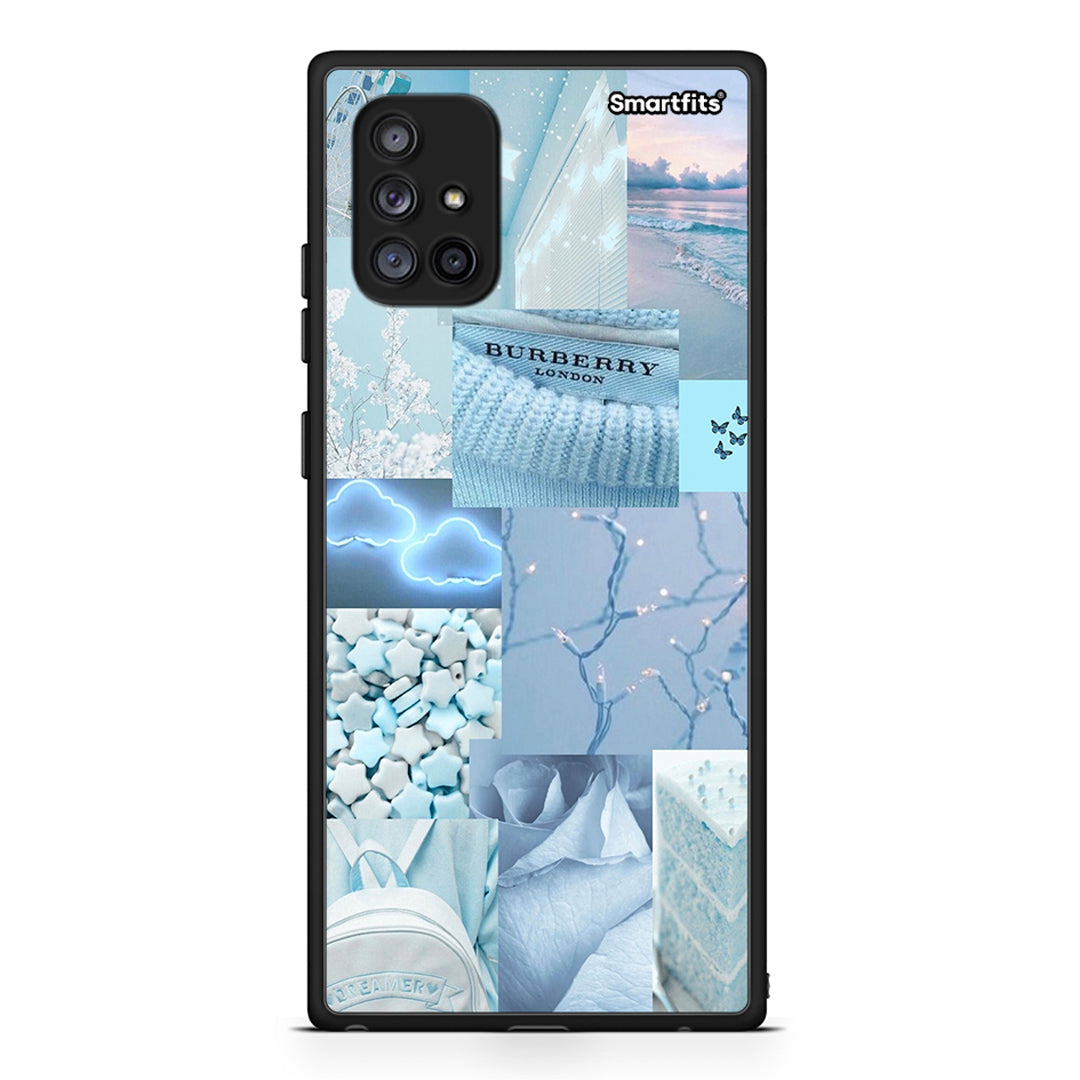 Samsung Galaxy A71 5G Ciel Aesthetic Collage θήκη από τη Smartfits με σχέδιο στο πίσω μέρος και μαύρο περίβλημα | Smartphone case with colorful back and black bezels by Smartfits
