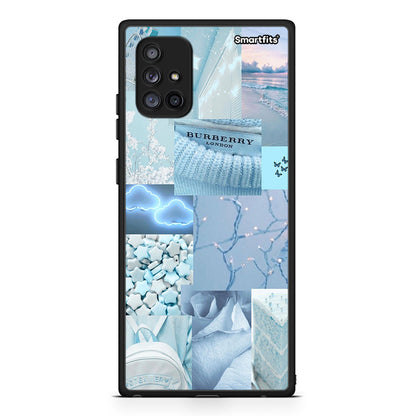 Samsung Galaxy A71 5G Ciel Aesthetic Collage θήκη από τη Smartfits με σχέδιο στο πίσω μέρος και μαύρο περίβλημα | Smartphone case with colorful back and black bezels by Smartfits
