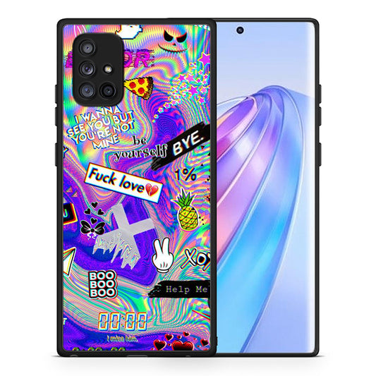 Θήκη Samsung Galaxy A71 5G Game Over από τη Smartfits με σχέδιο στο πίσω μέρος και μαύρο περίβλημα | Samsung Galaxy A71 5G Game Over case with colorful back and black bezels