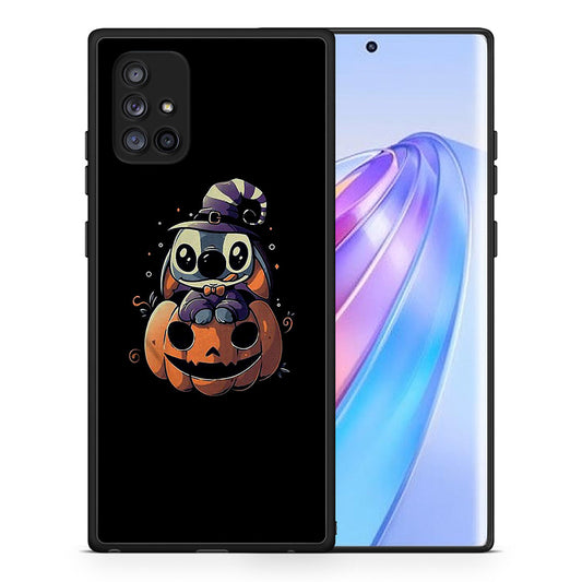 Θήκη Samsung Galaxy A71 5G Halloween Stitch από τη Smartfits με σχέδιο στο πίσω μέρος και μαύρο περίβλημα | Samsung Galaxy A71 5G Halloween Stitch case with colorful back and black bezels