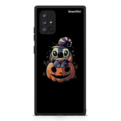 Samsung Galaxy A71 5G Halloween Stitch θήκη από τη Smartfits με σχέδιο στο πίσω μέρος και μαύρο περίβλημα | Smartphone case with colorful back and black bezels by Smartfits