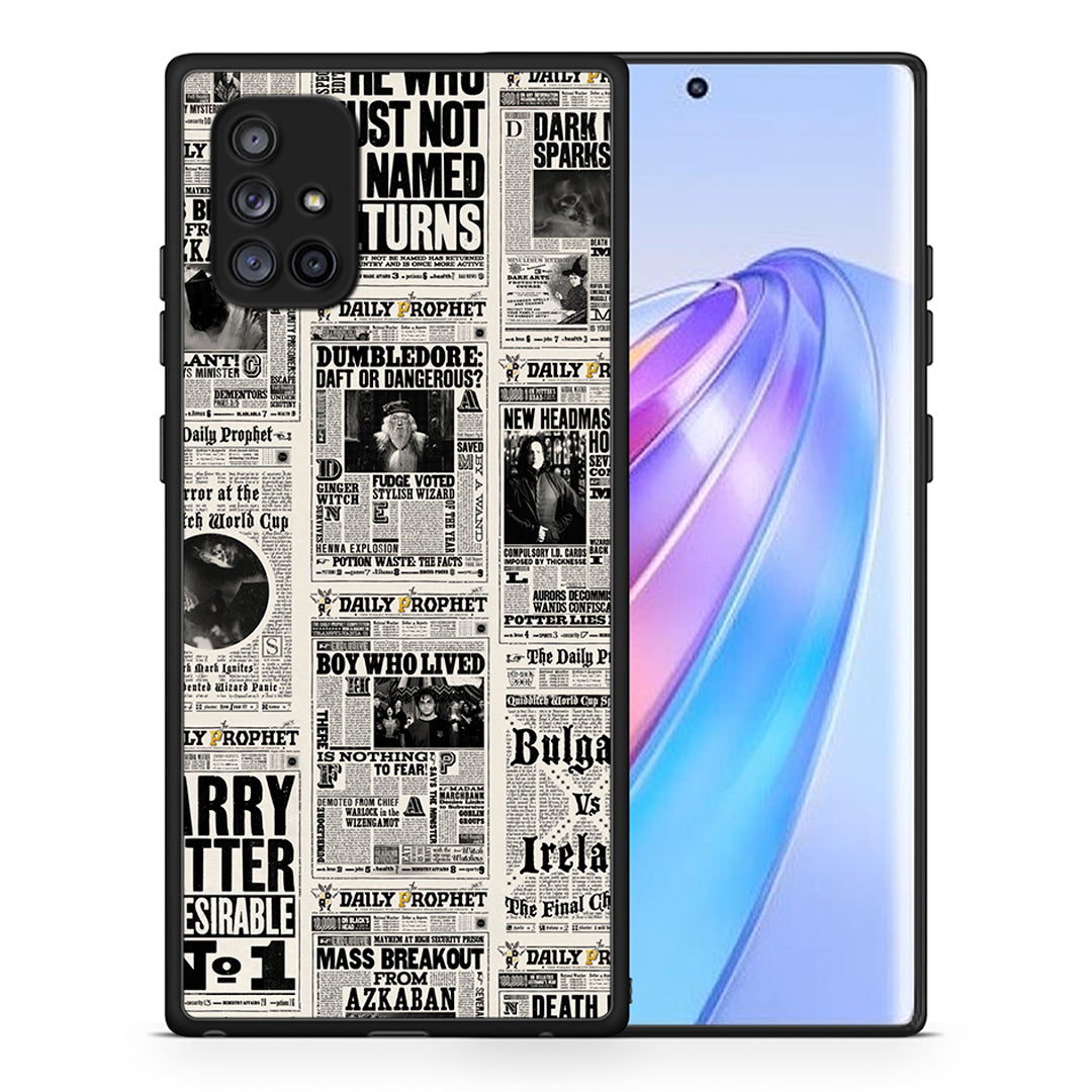 Θήκη Samsung Galaxy A71 5G Harry Paper από τη Smartfits με σχέδιο στο πίσω μέρος και μαύρο περίβλημα | Samsung Galaxy A71 5G Harry Paper case with colorful back and black bezels