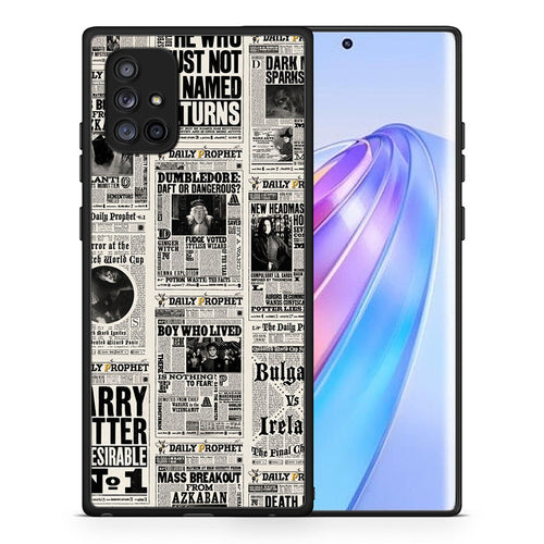 Θήκη Samsung Galaxy A71 5G Harry Paper από τη Smartfits με σχέδιο στο πίσω μέρος και μαύρο περίβλημα | Samsung Galaxy A71 5G Harry Paper case with colorful back and black bezels