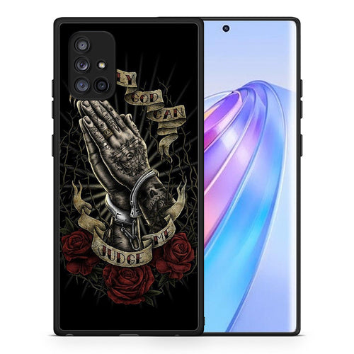 Θήκη Samsung Galaxy A71 5G Judge By God από τη Smartfits με σχέδιο στο πίσω μέρος και μαύρο περίβλημα | Samsung Galaxy A71 5G Judge By God case with colorful back and black bezels