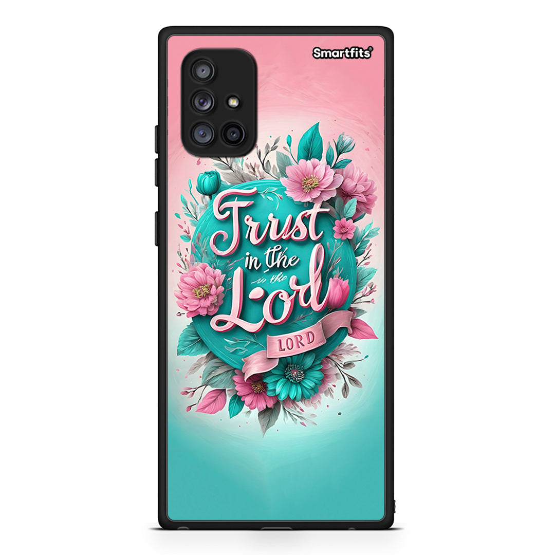 Samsung Galaxy A71 5G Lord Trust θήκη από τη Smartfits με σχέδιο στο πίσω μέρος και μαύρο περίβλημα | Smartphone case with colorful back and black bezels by Smartfits