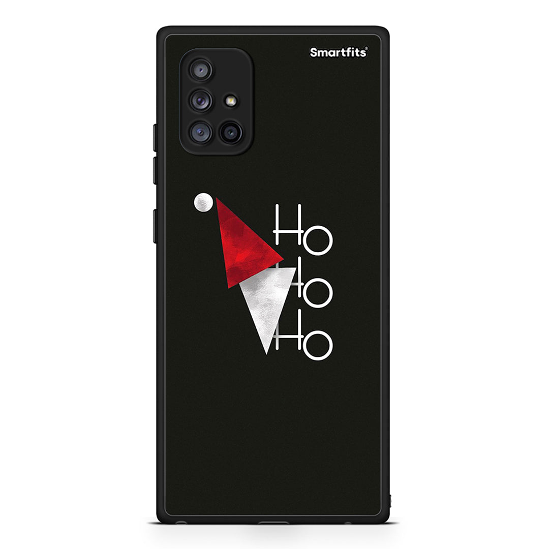 Samsung Galaxy A71 5G Minimal Christmas θήκη από τη Smartfits με σχέδιο στο πίσω μέρος και μαύρο περίβλημα | Smartphone case with colorful back and black bezels by Smartfits