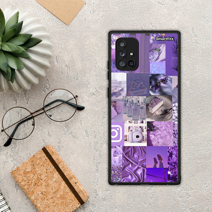 Purple Aesthetic Collage - Samsung Galaxy A71 5G θήκη