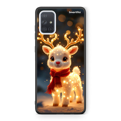 Samsung A71 Christmas Cutie θήκη από τη Smartfits με σχέδιο στο πίσω μέρος και μαύρο περίβλημα | Smartphone case with colorful back and black bezels by Smartfits