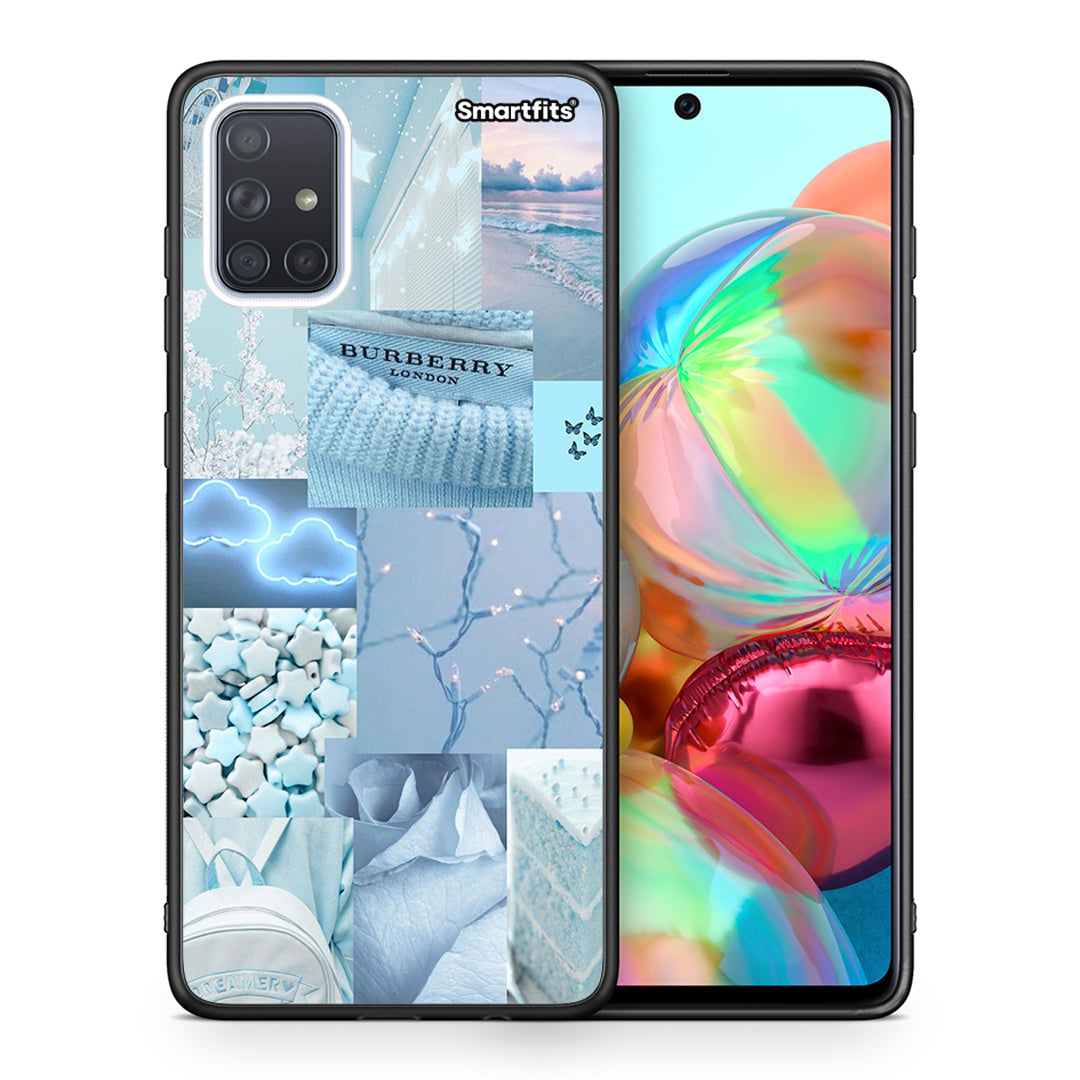 Θήκη Samsung A71 Ciel Aesthetic Collage από τη Smartfits με σχέδιο στο πίσω μέρος και μαύρο περίβλημα | Samsung A71 Ciel Aesthetic Collage case with colorful back and black bezels