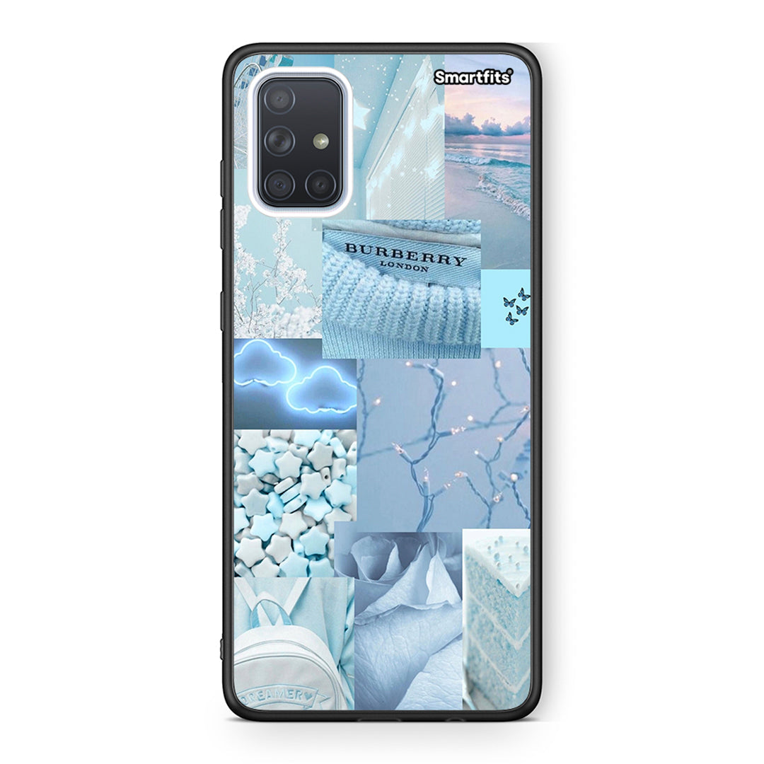 Samsung A51 Ciel Aesthetic Collage θήκη από τη Smartfits με σχέδιο στο πίσω μέρος και μαύρο περίβλημα | Smartphone case with colorful back and black bezels by Smartfits