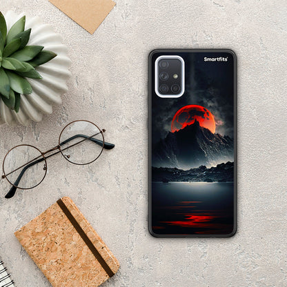Red Full Moon - Samsung Galaxy A71 θήκη