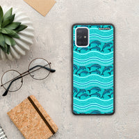 Thumbnail for Swimming Dolphins - Samsung Galaxy A71 θήκη