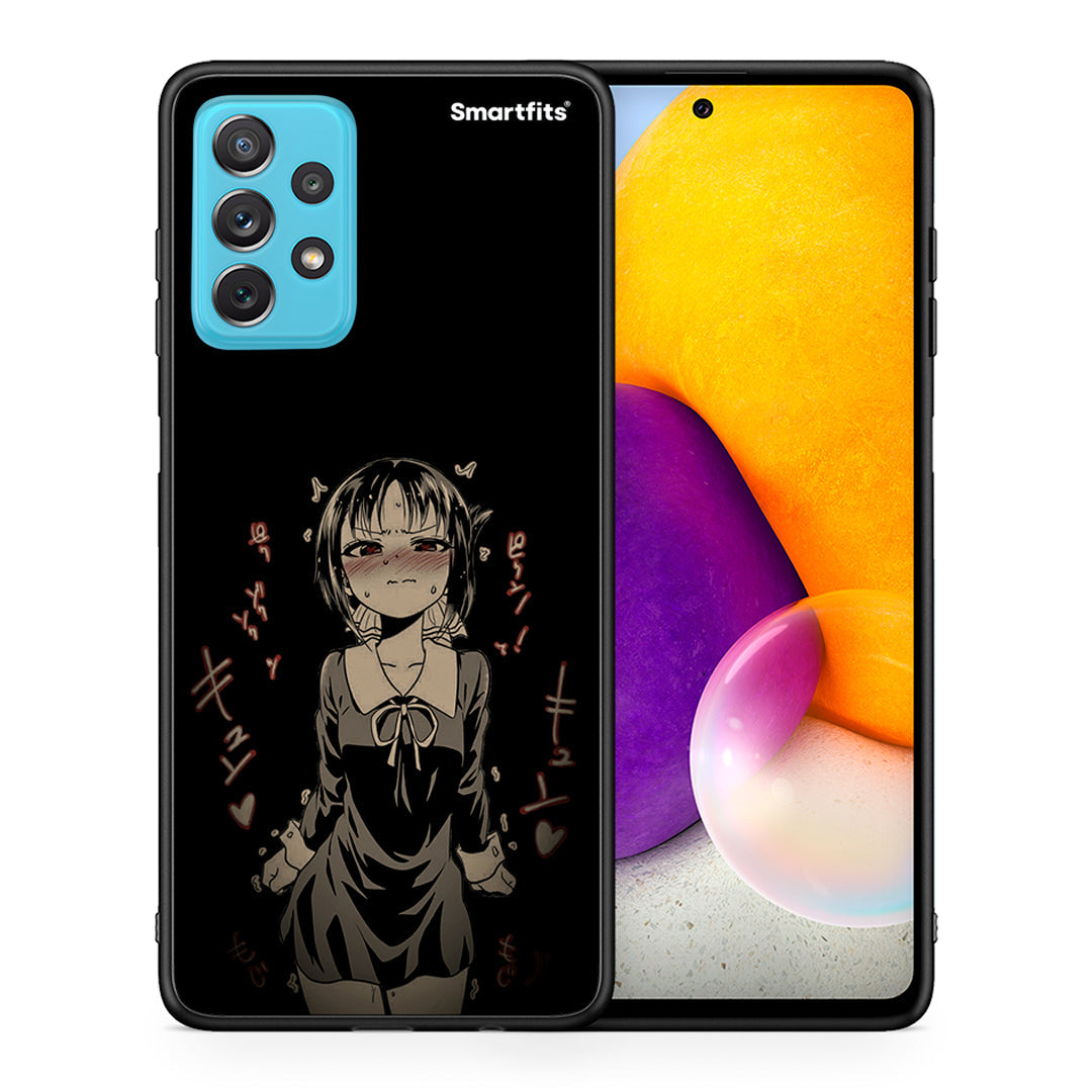 Θήκη Samsung A72 Anime Girl από τη Smartfits με σχέδιο στο πίσω μέρος και μαύρο περίβλημα | Samsung A72 Anime Girl case with colorful back and black bezels