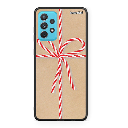 Samsung A72 Christmas Gift θήκη από τη Smartfits με σχέδιο στο πίσω μέρος και μαύρο περίβλημα | Smartphone case with colorful back and black bezels by Smartfits