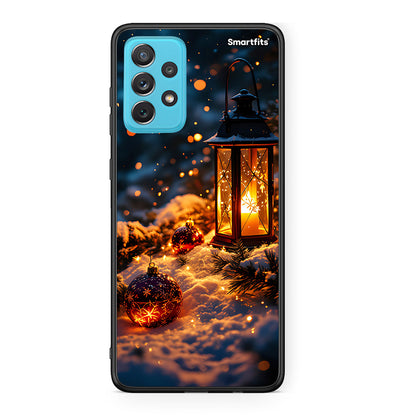 Samsung A72 Christmas Ornaments θήκη από τη Smartfits με σχέδιο στο πίσω μέρος και μαύρο περίβλημα | Smartphone case with colorful back and black bezels by Smartfits