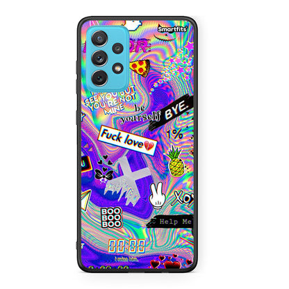 Samsung A72 Game Over θήκη από τη Smartfits με σχέδιο στο πίσω μέρος και μαύρο περίβλημα | Smartphone case with colorful back and black bezels by Smartfits