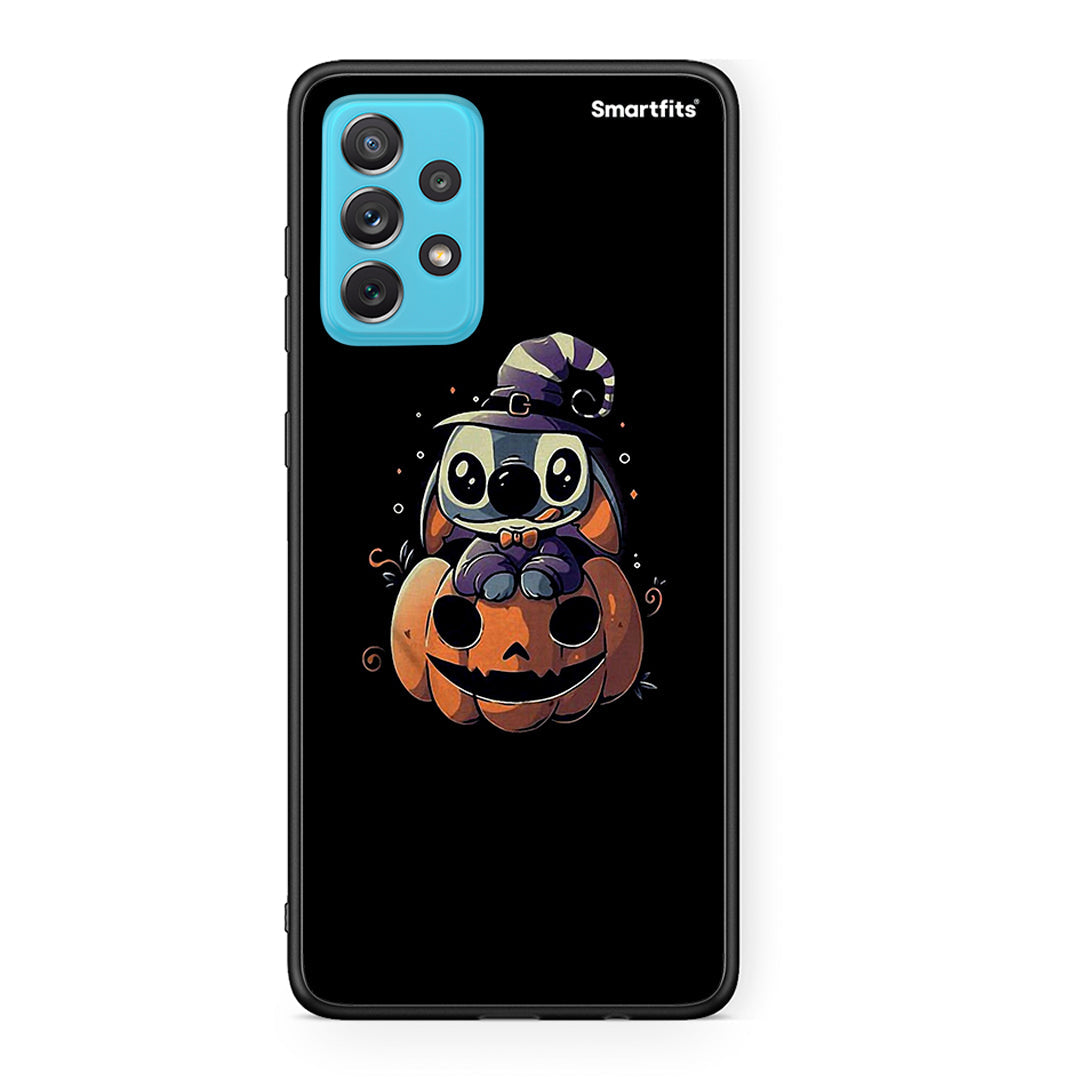 Samsung A72 Halloween Stitch θήκη από τη Smartfits με σχέδιο στο πίσω μέρος και μαύρο περίβλημα | Smartphone case with colorful back and black bezels by Smartfits