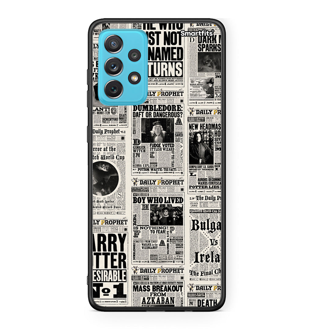 Samsung A72 Harry Paper θήκη από τη Smartfits με σχέδιο στο πίσω μέρος και μαύρο περίβλημα | Smartphone case with colorful back and black bezels by Smartfits
