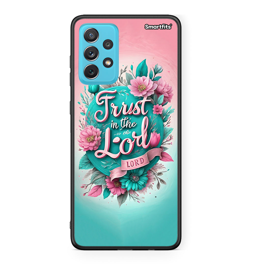 Samsung A72 Lord Trust θήκη από τη Smartfits με σχέδιο στο πίσω μέρος και μαύρο περίβλημα | Smartphone case with colorful back and black bezels by Smartfits