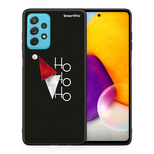 Θήκη Samsung A72 Minimal Christmas από τη Smartfits με σχέδιο στο πίσω μέρος και μαύρο περίβλημα | Samsung A72 Minimal Christmas case with colorful back and black bezels