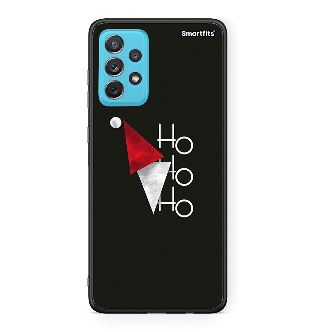 Samsung A72 Minimal Christmas θήκη από τη Smartfits με σχέδιο στο πίσω μέρος και μαύρο περίβλημα | Smartphone case with colorful back and black bezels by Smartfits