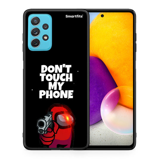 Θήκη Samsung A72 My Phone από τη Smartfits με σχέδιο στο πίσω μέρος και μαύρο περίβλημα | Samsung A72 My Phone case with colorful back and black bezels