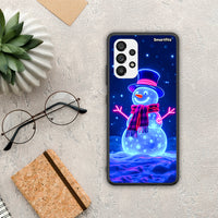 Thumbnail for Christmas Neon Snowman - Samsung Galaxy A73 5G θήκη