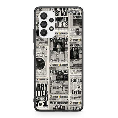 Samsung A73 5G Harry Paper θήκη από τη Smartfits με σχέδιο στο πίσω μέρος και μαύρο περίβλημα | Smartphone case with colorful back and black bezels by Smartfits