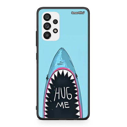 Samsung A73 5G Hug Me θήκη από τη Smartfits με σχέδιο στο πίσω μέρος και μαύρο περίβλημα | Smartphone case with colorful back and black bezels by Smartfits