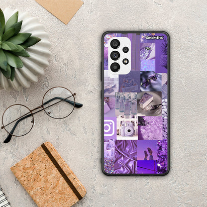 Purple Aesthetic Collage - Samsung Galaxy A73 5G θήκη