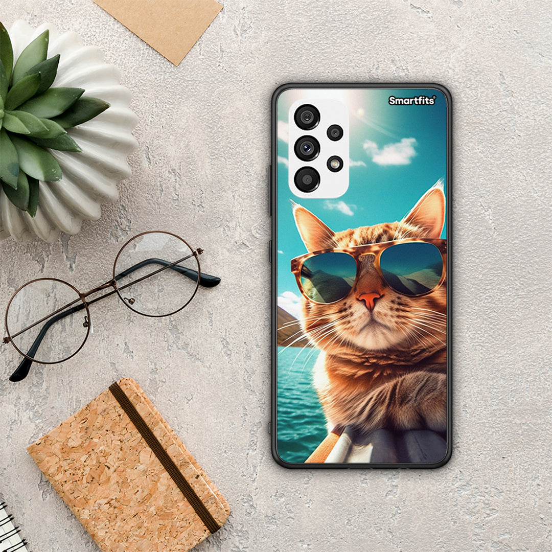 Summer Cat - Samsung Galaxy A73 5G θήκη