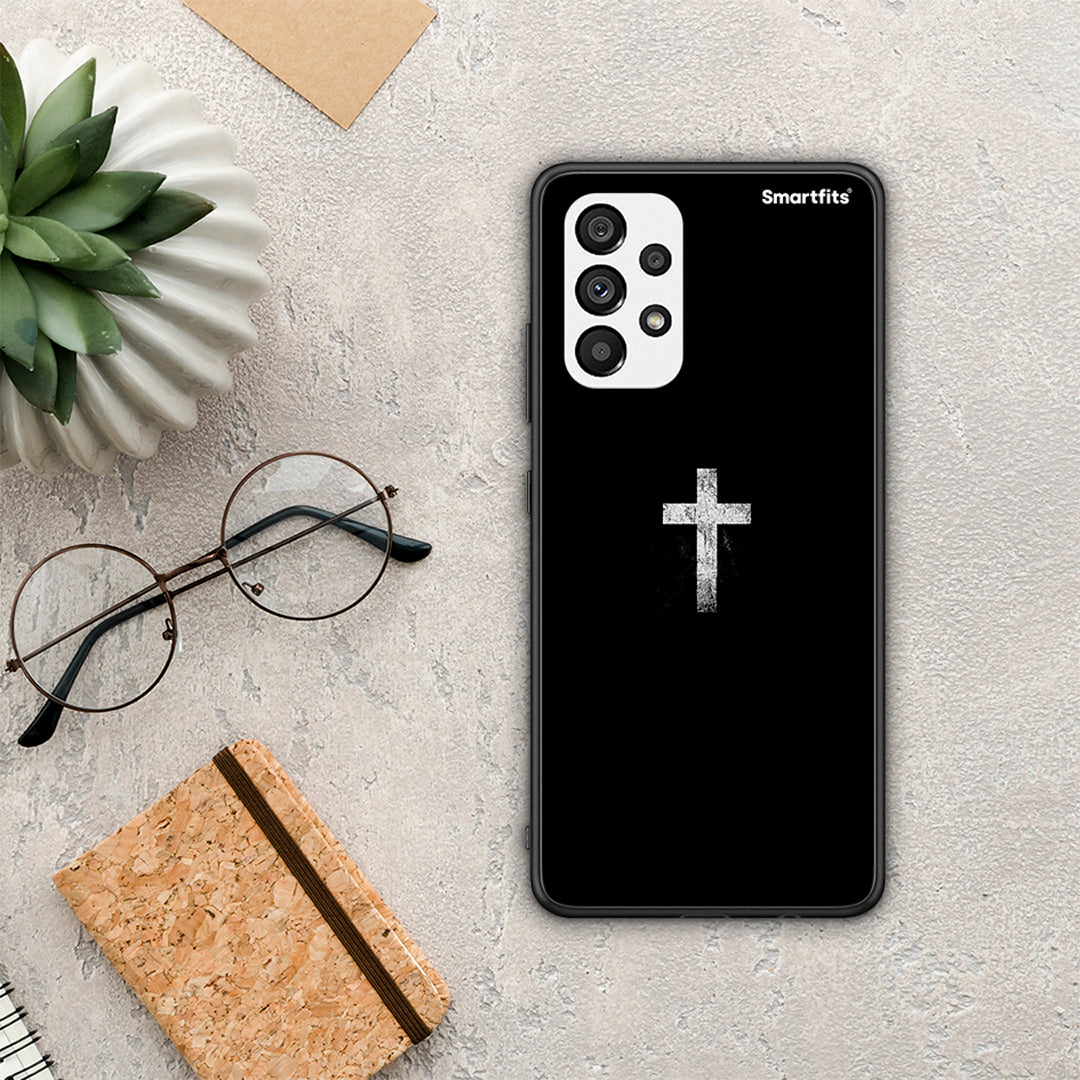 White Cross - Samsung Galaxy A73 5G θήκη