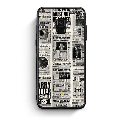 Samsung A8 Harry Paper θήκη από τη Smartfits με σχέδιο στο πίσω μέρος και μαύρο περίβλημα | Smartphone case with colorful back and black bezels by Smartfits