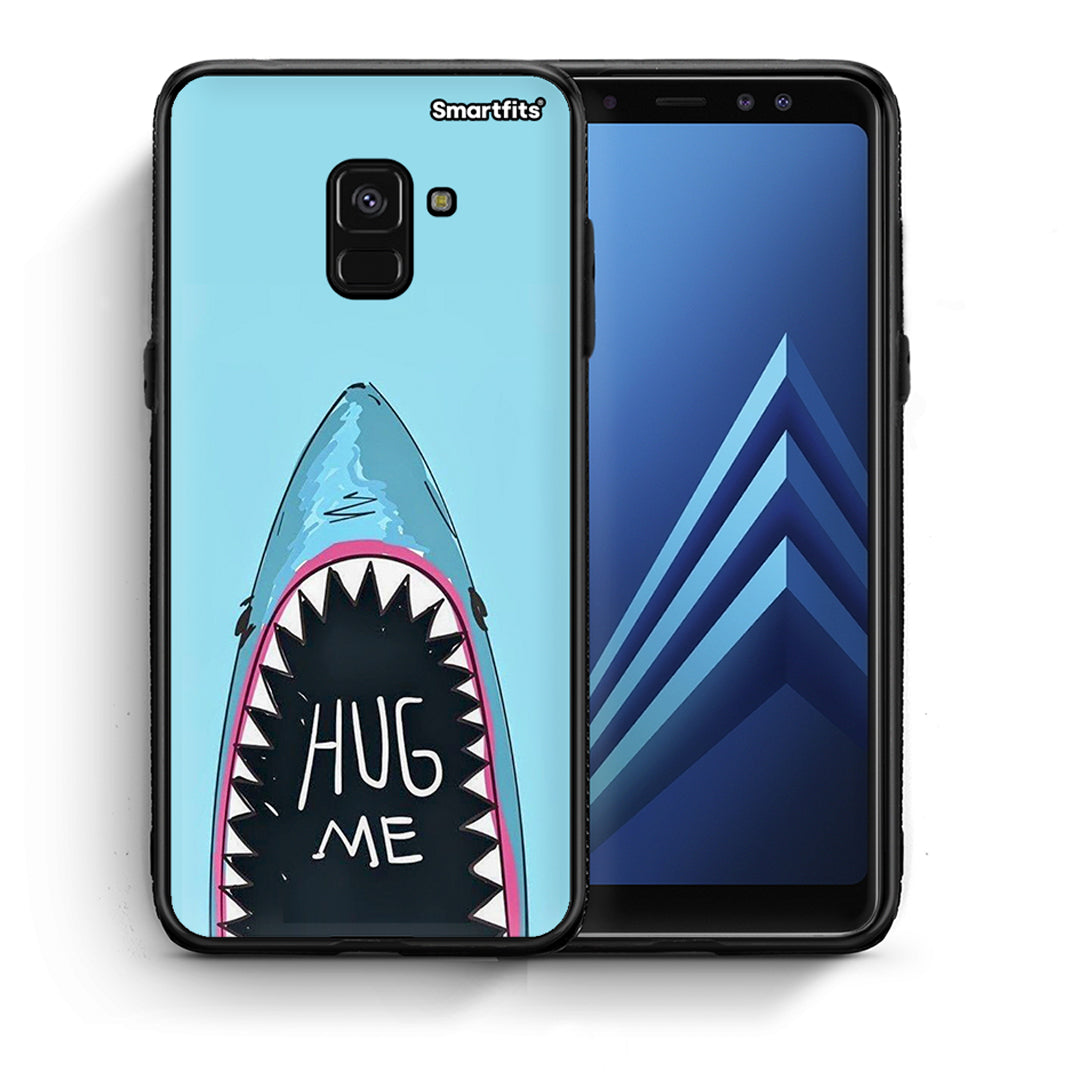 Θήκη Samsung A8 Hug Me από τη Smartfits με σχέδιο στο πίσω μέρος και μαύρο περίβλημα | Samsung A8 Hug Me case with colorful back and black bezels